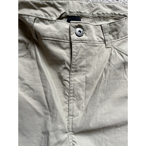 North Face Chino Set Of 2 Hiking Travel Pants Short Relaxed Fit Khaki (36x29) - Picture 3 of 8